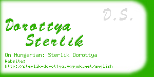 dorottya sterlik business card